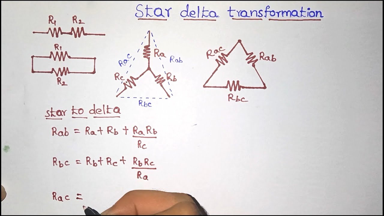 Star Delta Transformation in telugu