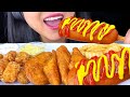 ASMR CORNDOG Fish N Chips Eating Mouth Sounds ASMR Eating Show NO TALKING ASMR Phan