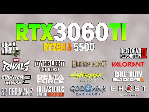 RTX 3060 Tİ + Ryzen 5 5500 - Test in 15 Games 1440p