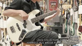 Video thumbnail for Fender ｜ 2024 COLLECTION, MADE IN JAPAN HYBRID II JAZZ BASS® PJ （Olympic Pearl） by 三木楽器 / MIKIGAKKI 公式チャンネル