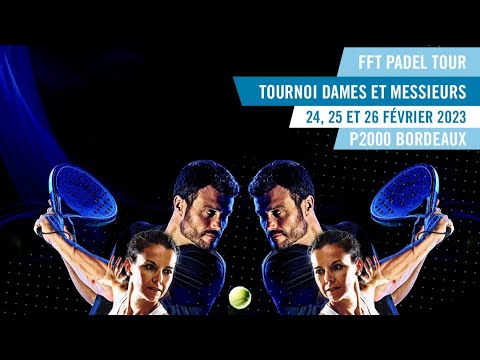 FFT Padel Tour Bordeaux 2023 - Les poules - Piste centrale