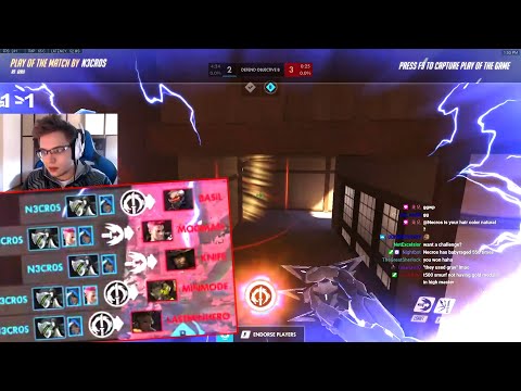 Necros Dominating as Genji - 37 elims! POTG! [ Overawtch Season 28 Top 500 ]
