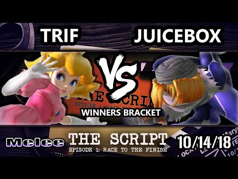 The Script -  Trif (Peach) Vs.  Juicebox (Sheik) - Smash Melee Winners Round 2