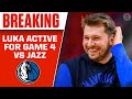 Mavericks Star Luka Doncic Active For Game 4 vs Jazz | CBS Sports HQ