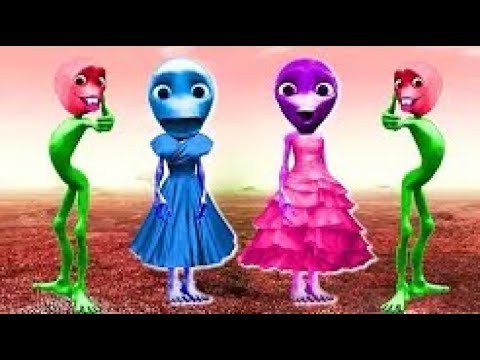 YENİ RENKLİ YEŞİL UZAYLI DANSI YENİ ŞARKISIYLA / AKIM DAME TU COSİTA #dametucosita