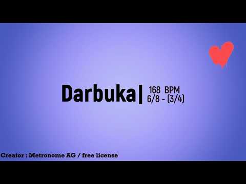 Darbuka 168 BPM 6/8 (3/4) royalty-free