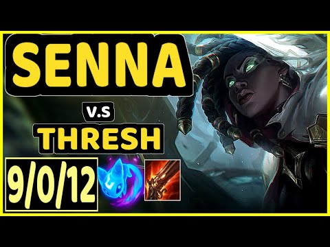 TARGAMAS (SENNA) vs THRESH - 9/0/12 KDA BOTTOM SUPPORT CHALLENGER GAMEPLAY - EUW