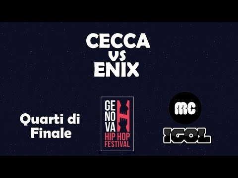 Cecca vs Enix - Quarti di finale - Genova Hip Hop Festival REACTION