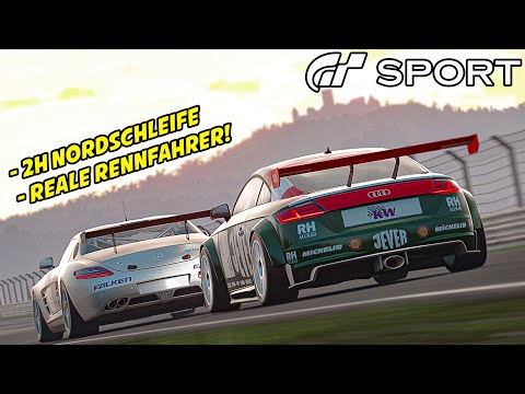 2H Nordschleife vs. Reale Rennfahrer | GT Sport Mercedes SLS AMG Gr 4 | Gran Turismo Gameplay German