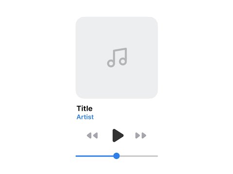 Now Playing Music Screen - RecreateCode - SwiftUI