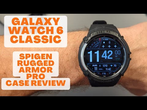 Galaxy Watch 6 Classic Rugged Case Review - Spigen Rugged Armor Pro