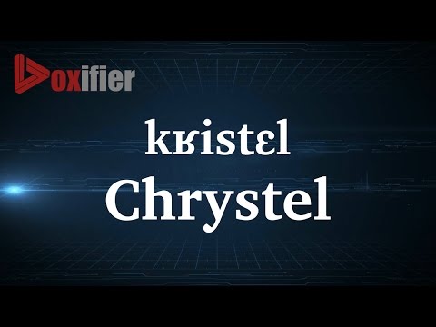 How to Pronunce Chrystel in French - Voxifier.com