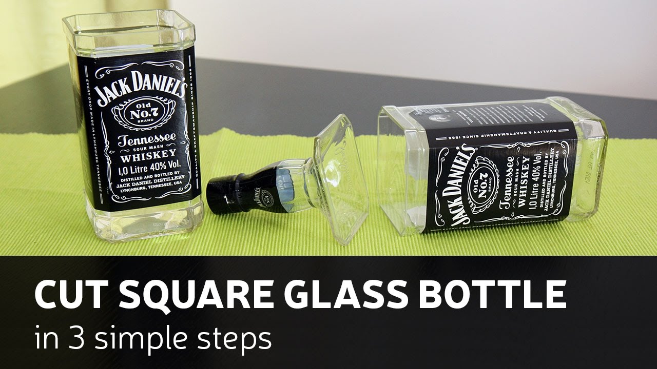 DIY: Cut Square Glass Bottle In 3 Simple Steps