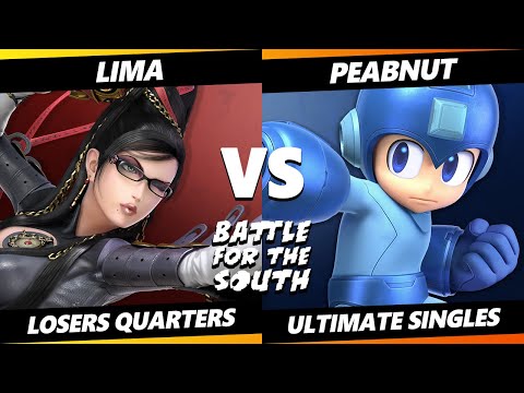 Battle for the South Top 8 - Lima (Bayonetta) Vs. Peabnut (Mega Man) Smash Ultimate - SSBU