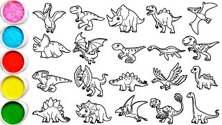 Download lagu Menggambar Dinosaurus Menakjubkan dalam 40 Menit - Pteranodon, T-Rex, Triceratops, Ekrixinatosaur... mp3