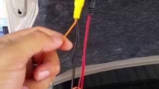 PYLE LICENSE PLATE REAR VIEW CAMERA (wiring) MODEL: PLCM10
