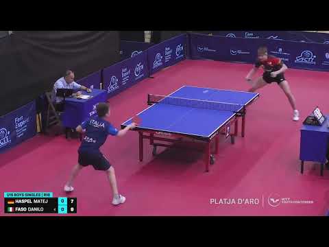 Matej Haspel (GER) vs Danilo Faso (ITA) | U15 R16 | 2023 WTT Youth Contender Platja d'Aro