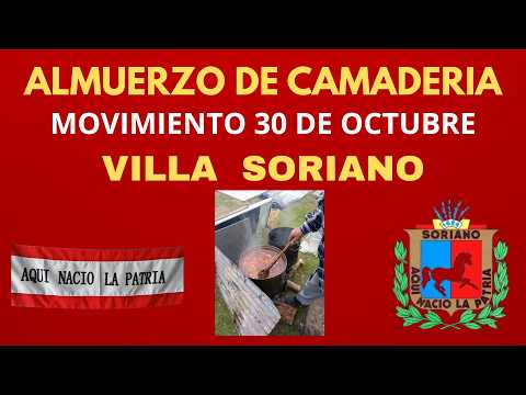 INFORME Nro  9 FILIAL SORIANO ALMUERZO DE CAMARADERIA MOVIMIENTO 30 DE OCTUBRE.