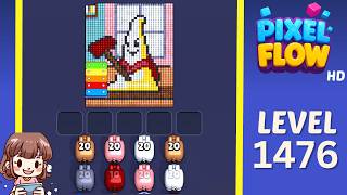 Pixel Flow Level 1476 Solution Walkthrough