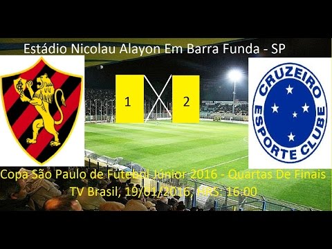 Copa São Paulo de Futebol 2016 Sport do Recife PE 1 x 2 Cruzeiro MG