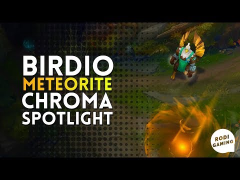 BIRDIO GALIO METEORITE CHROMA SPOTLIGHT - LEAGUE OF LEGENDS