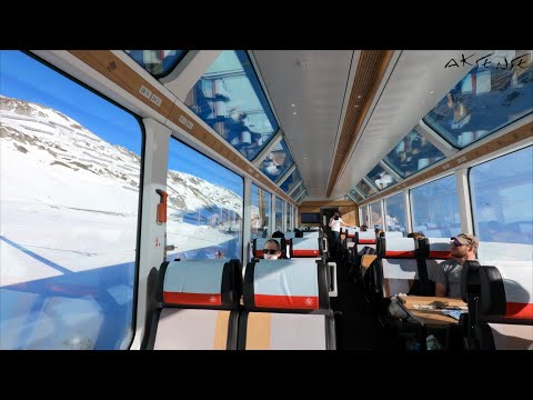 ❄️ GLACIER EXPRESS Train Switzerland - Part 1 Full Journey Series | Andermatt to Disentis - 4K 60fps