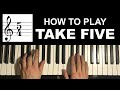How To Play Dave Brubeck Take Five Piano Tutorial Lesson