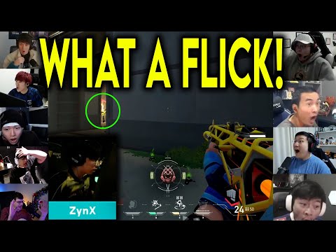 Valorant Streamers Reacts To GENG ZynX HITTING THE CRAZIEST FLICK Against GE In VCT