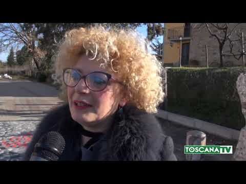 2020-02-13 AREZZO - FURGONCINO FUORI STRADA, DANNI A MOSAICO