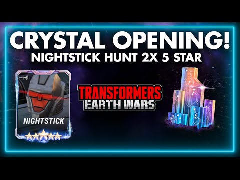 Nightstick Hunt 2x 5 Star Crystal Opening! - Transformers Earth Wars