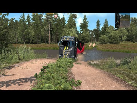 ETS2 1.37 Rus map 2.1.0 (New gravel road) - [RU] Pskov - Vitebsk | 1440p