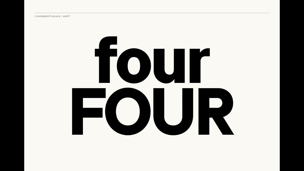 II Increments Sans Font