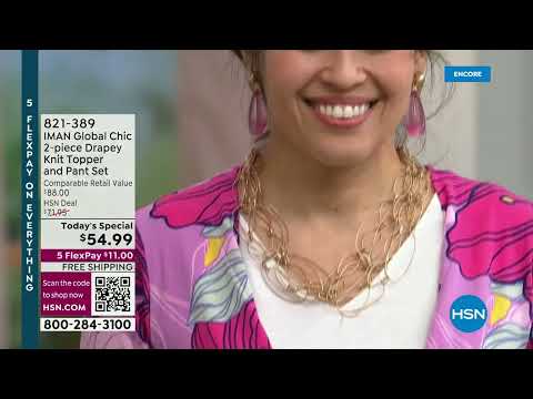 HSN | IMAN Global Chic Fashions 04.01.2023 - 03 AM