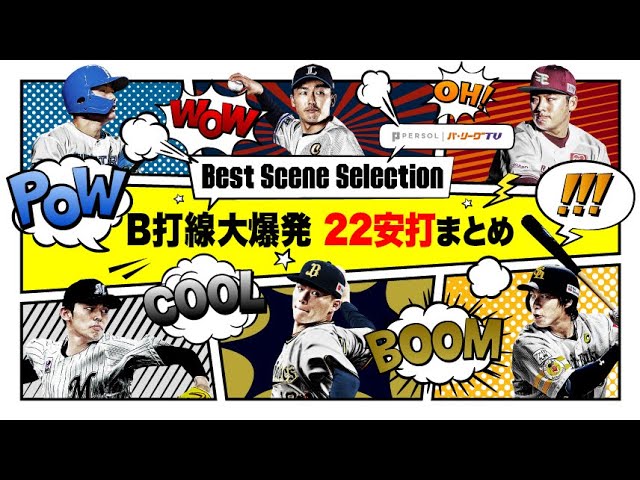 『猛打賞×3 マルチ安打×6… バファローズ打線大爆発22安打まとめ』《Best Scene Selection》