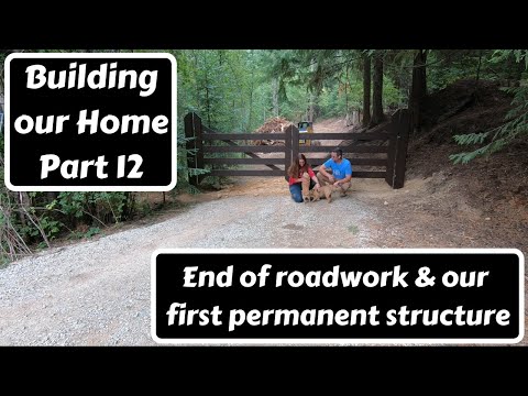 Building a custom driveway gate from lumber from our sawmill & timber (Building our Home (Part12))