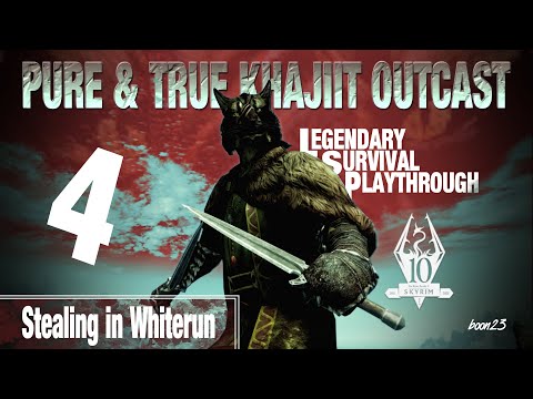Pure & True Khajiit Outcast Build (4) Stealing in Whiterun - Skyrim AE Legendary Survival