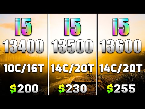 ore i5 13400 vs Core i5 13500 vs  Core i5 13600 | PC Gameplay Tested
