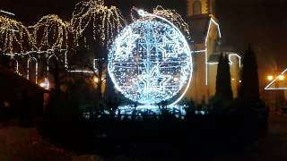 preview picture of video 'Wejherowo, rynek (ratusz) - ozdoby bożonarodzeniowe'