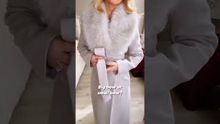 HOW TO TIE A COAT | WINTER COAT FASHION 2023 #shorts #shortvideo