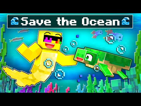 Save the OCEAN with Sunny in Minecraft! 🌊