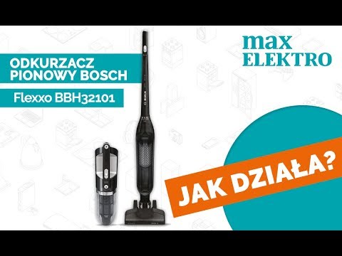 Bosch Talentone Development Serija 4, Įkraunamasis dulkių siurblys, Flexxo 21.6V, Juoda BBH32101 video