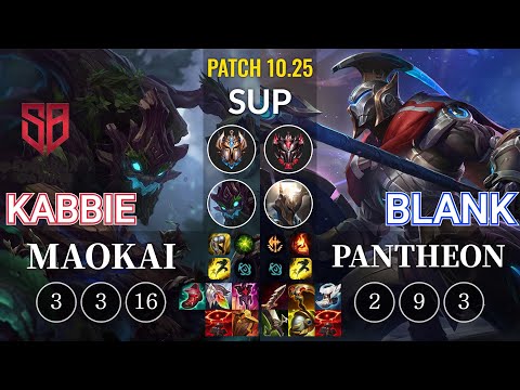 SB Kabbie Maokai vs Blank Pantheon Sup - KR Patch 10.25