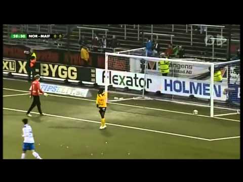 Christoffer Nymans 1-0 mål mot Mjällby