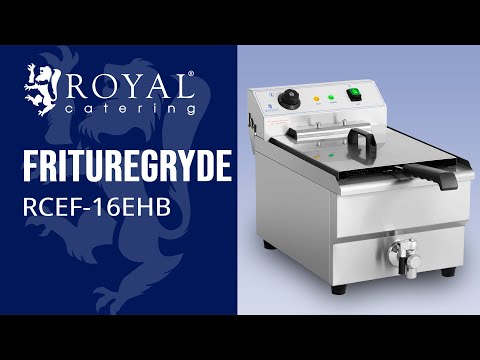 Produktvideo - Frituregryde - 16 l - 6.000 W - 400 V - afløbshane - kuldezone
