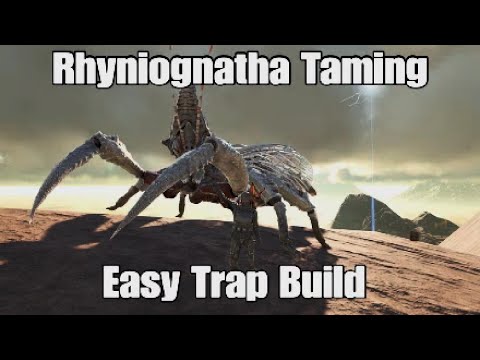 Rhyniognatha Taming and Trap Build | Ark Survival Evolved