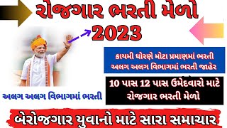 Gujarat rojgar bharti melo 2023|Rojgar Bharti melo 2023-24|10 pass 12 pass bharti|જીલ્લા કક્ષાએ ભરતી