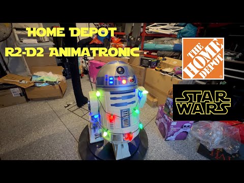 R2-D2 Home Depot Star Wars Holiday Animatronic Unboxing, Assembly and Review