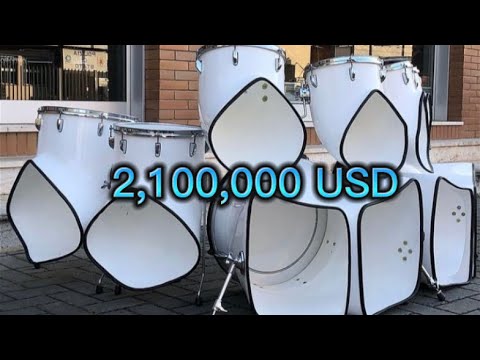 The most expensive drum in the world 😱 ( top 8 expensive drum kits)