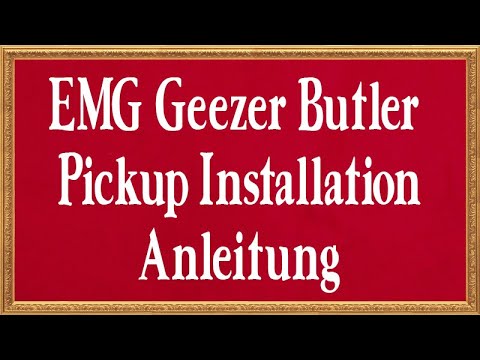 EMG Geezer Butler Pickup Installation