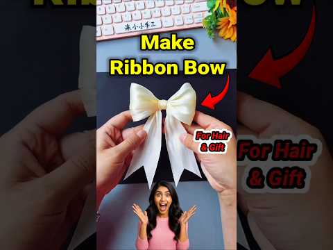 how to make ribbon bow ~mini wood toy/wood working art skills/hand craft ideas #handmade #diy